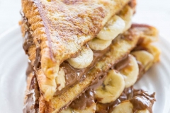 Sandwich de Banana con Nutella